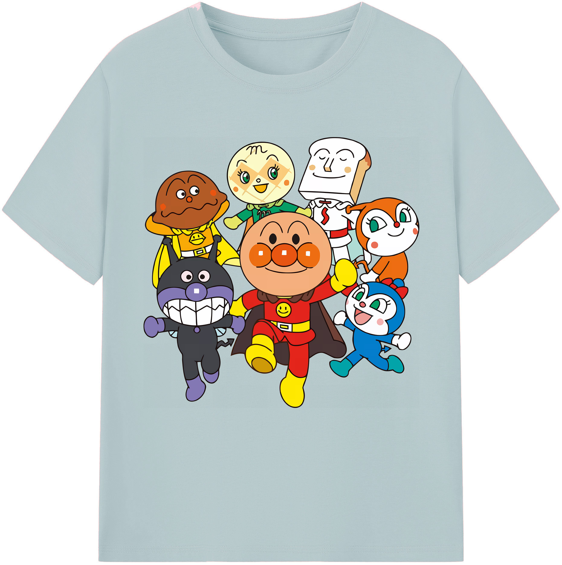（画像用） アンパンマン Anpanman 綿100％半袖Tシャツ（フロントプリント）